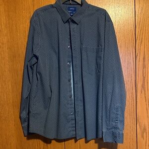 Apt. 9 Men's Navy Geometric Button-Down Shirt